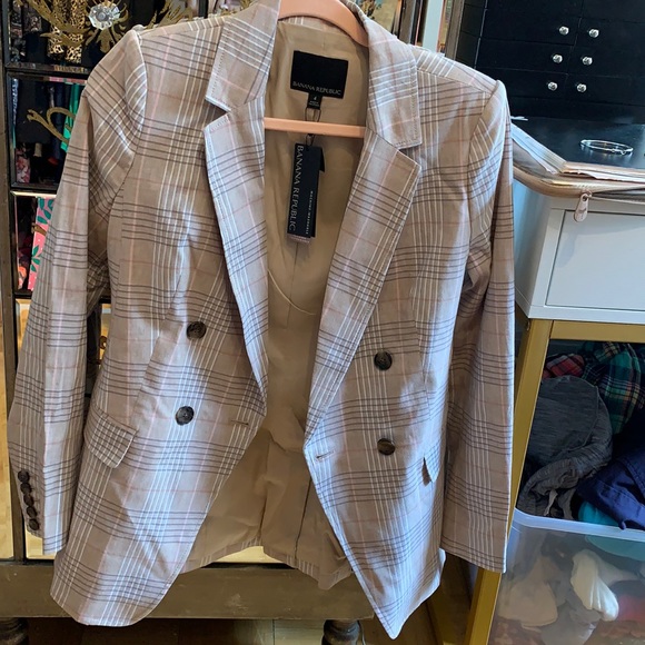 Banana Republic Size 4 Linen Blazer - Picture 1 of 7